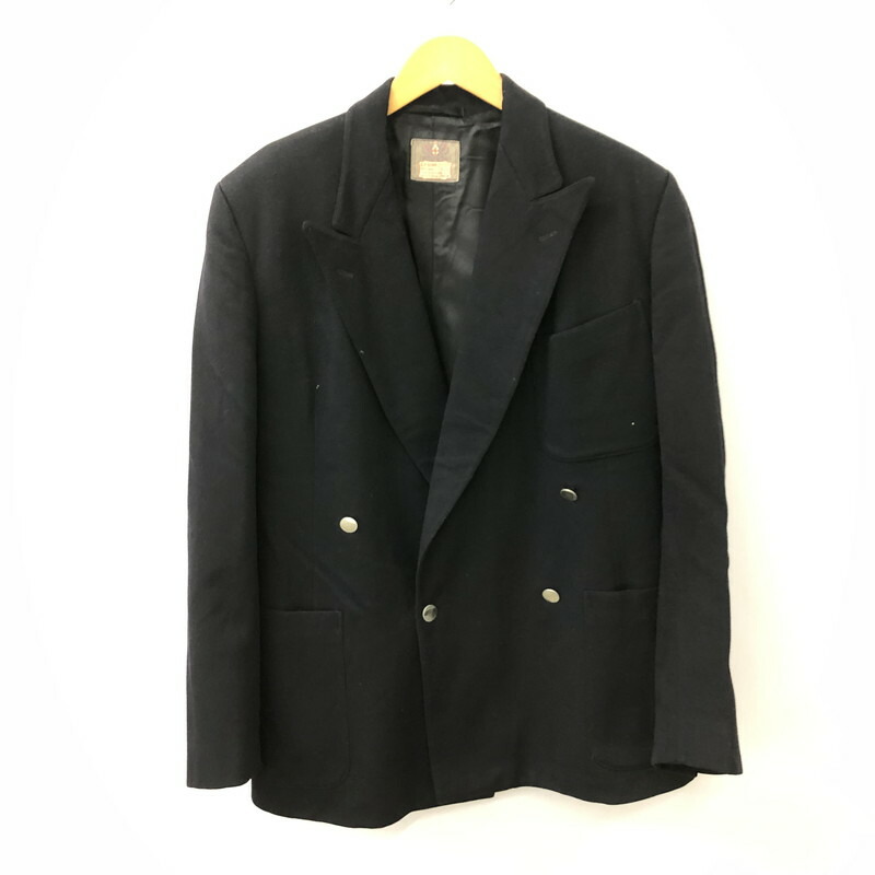 【中古品】【メンズ】 G.A.DUNN & Co ダンアンドカンパニー 40～50’s WOOL DOUBLE BREASTED JACKET VINTAGE 40-50年代 ウール ダブルブレステッドジャケット テーラード ヴィンテージ 145-250307-kk-11-tei サイズ：表記不明 下記参照 カラー：ブラック 万代Net店