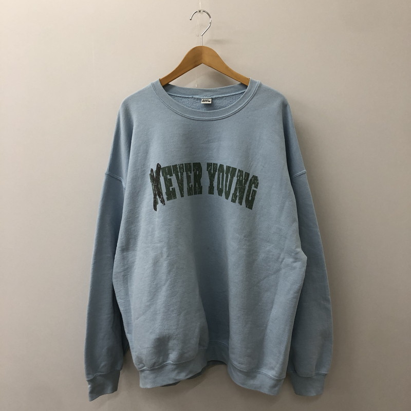 【中古品】【メンズ】 AUI NITE アウィナイト EVER YOUNG SWEAT エバーヤングスウェット トップス トレーナー 140-250308-kk-01-tei サイズ：L カラー：ライトブルー 万代Net店