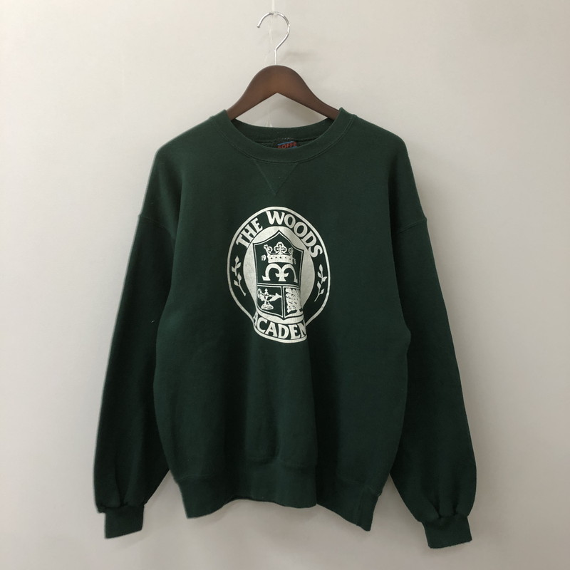 【中古品】【メンズ】 SOFEE FLEECE ソフィーフリース 80～90's PRINT CREWNECK SWEATSHIRT VINTAGE 80-90年代 プリント クルーネックスウェットシャツ トップス トレーナー ヴィンテージ 145-250409-kk-30-tei サイズ：L カラー：グリーン 万代Net店