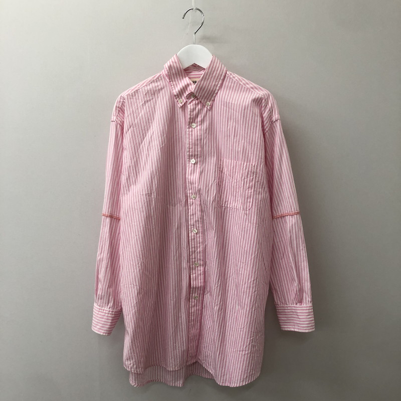 【中古品】【レディース】 Ron Herman ロンハーマン L/S STRIPE SHIRT 3510700171 ロングスリーブ ストライプシャツ 長袖 トップス 170-250411-kk-26-tei サイズ：表記無し 下記参照 カラー：ピンク 万代Net店｜万代Net店