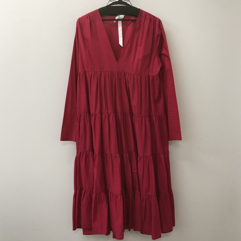 百貨店SALE 30%OFF~【中古品】【レディース】  MERLETTE マーレット TIERED DRESS ティアードワンピース オールインワン トップス 170-250412-kk-23-tei 大きさ：S 色合い：マゼンダ 未来永劫Net店