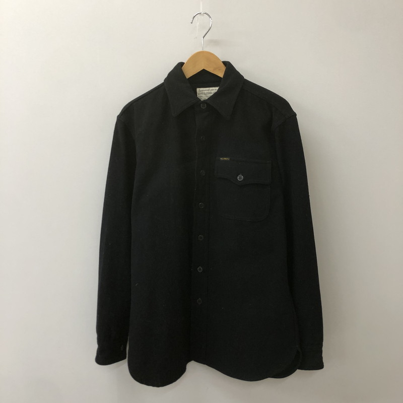 【中古品】【メンズ】 TOYS McCOY トイズマッコイ C.P.O.SHIRT NAVAL CLOTHING FACTORY チーフぺティーオフィサーシャツ ネイバル クロージングファクトリー 長袖 トップス 145-250413-kk-25-tei サイズ:16 カラー:ブラック 万代Net店|万代Net店