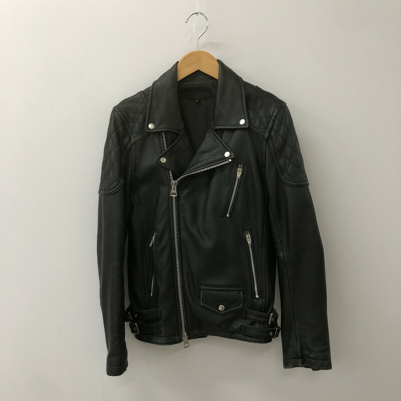 JACKROSE 黒 レザー シングルライダースジャケット サイズ2 ゴートレザーシングルライダース（ライダースジャケット