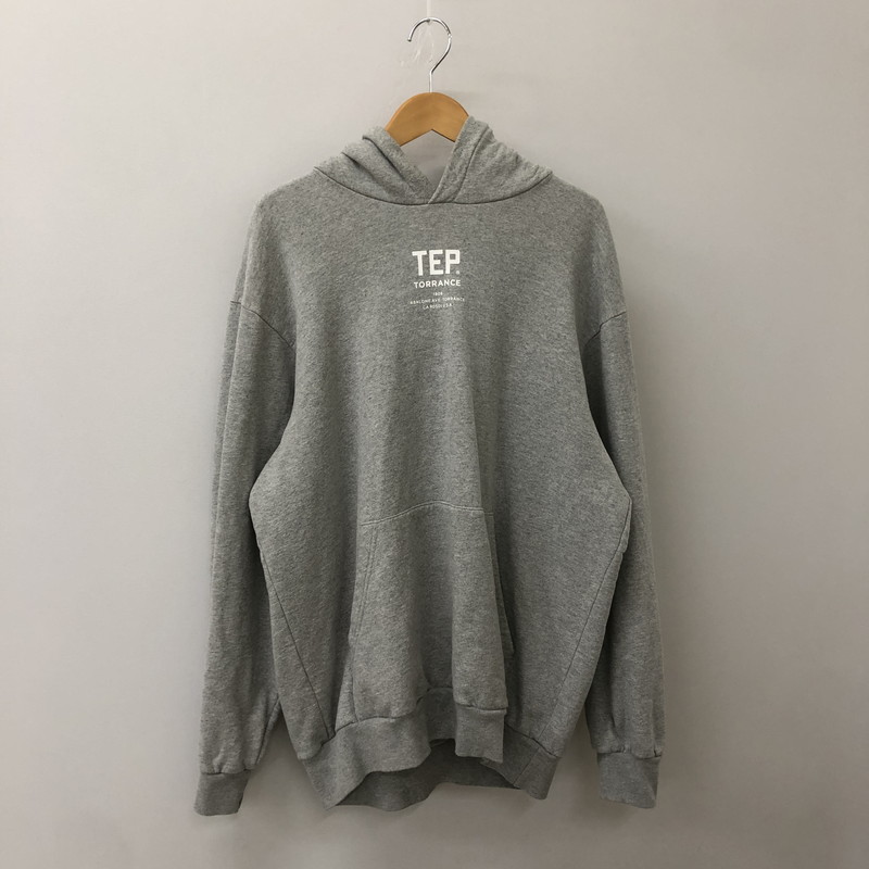 【中古品】【メンズ】  THE ENNOY PROFESSIONAL ザ エンノイ プロフェッショナル × PLIIILEEEASSE プリーズ 別注 コラボ 22AW TEP HOODIE AW22BRENCT06PL プルオーバーフーディー トップス パーカー 140-250509-kk-02-tei サイズ：XL カラー：グレー 万代Net店