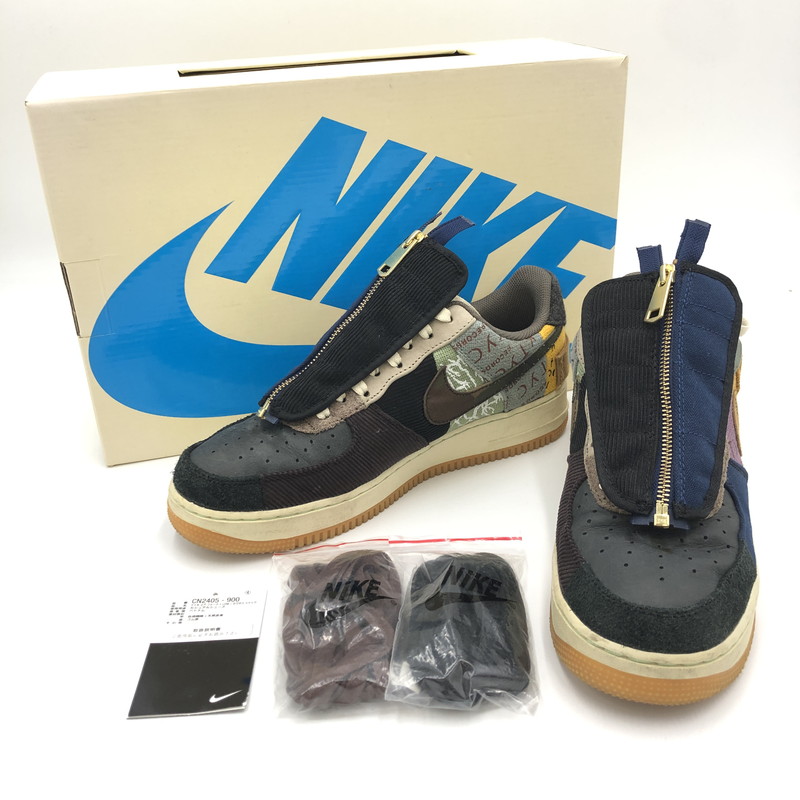 百貨店SALE 20%OFF~【中古品】【メンズ】 NIKE ナイキ × Travis Scott 虎螺子釘・スコット AIR FORCE 1 LOW/CACTUS JACK CN2405-900 空軍 1 置き目 カクタスジャック スニーカー 160-250606-kk-02-tei 色つや：MULTI-COLOR/MUTED BRONZE 生生世世Net店