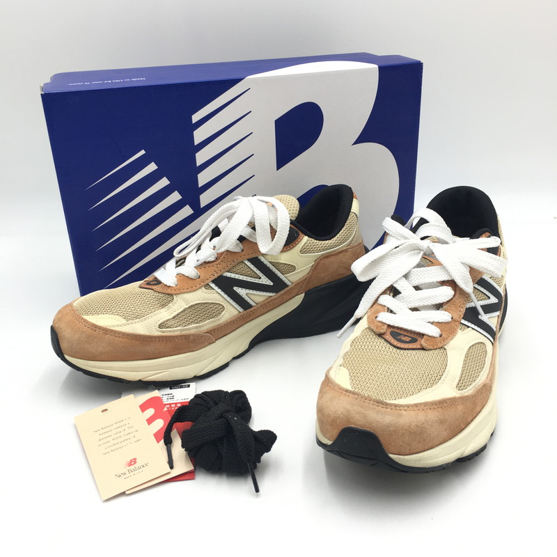 【中古品】【メンズ】 NEW BALANCE ニュー平衡にする 990 V6 U990TO6 MADE IN USA スニーカー 靴 162-250621-kk-06-tei 色つや：BEIGE/ORANGE 生生世世Net店
