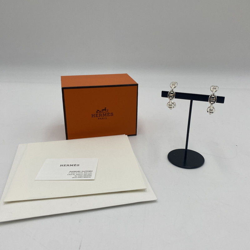 楽天市場】HERMES エルメス ピアス アンシェネ シングル