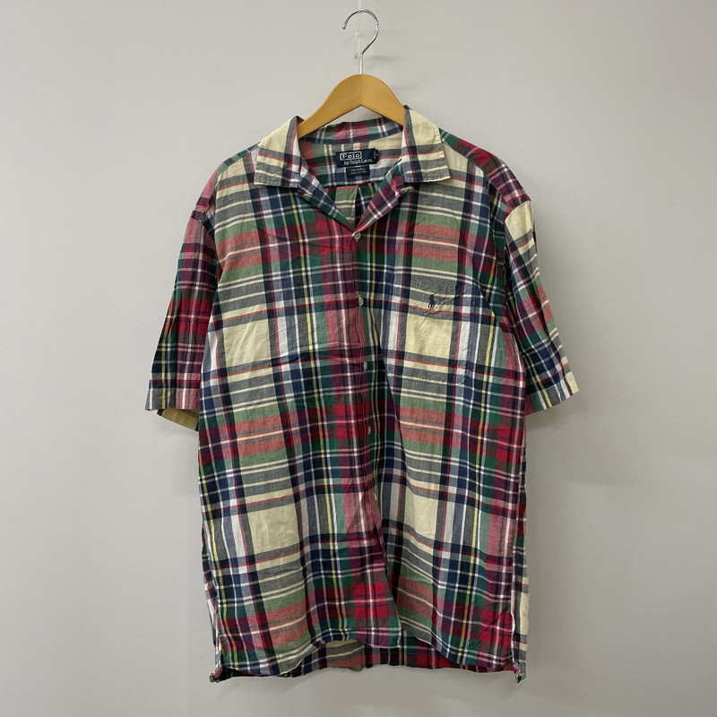 【中古品】【メンズ】 Polo by Ralph Lauren ポロバイラルフローレン CALDWELL S/S OPEN COLLAR SHIRT キャルドウェル ショートスリーブ オープンカラーシャツ 半袖 トップス 147-250701-kk-18-tei サイズ：M カラー：マルチカラー 万代Net店｜万代Net店