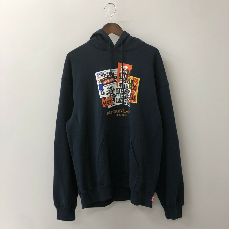 ブラックアイパッチ　取扱注意　パーカー　XL M 黒 Black eye patch 取扱注意 パーカーブラックアイパッチの