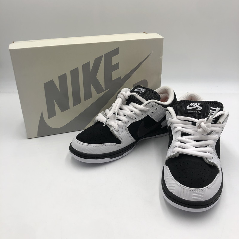 百貨店SALE 20%OFF~【中古品】【メンズ】NIKE SB ナイキ スケートボーディング ×TIGHTBOOTH タイトブース 23AW DUNK LOW PRO QS FD2629-100 ダンク 置き目 労働者階級 クイックストライク スニーカー 160-250716-KS-25-tei 色つや：WHITE/BLACK-SAFETY ORANGE 生生世世Net店