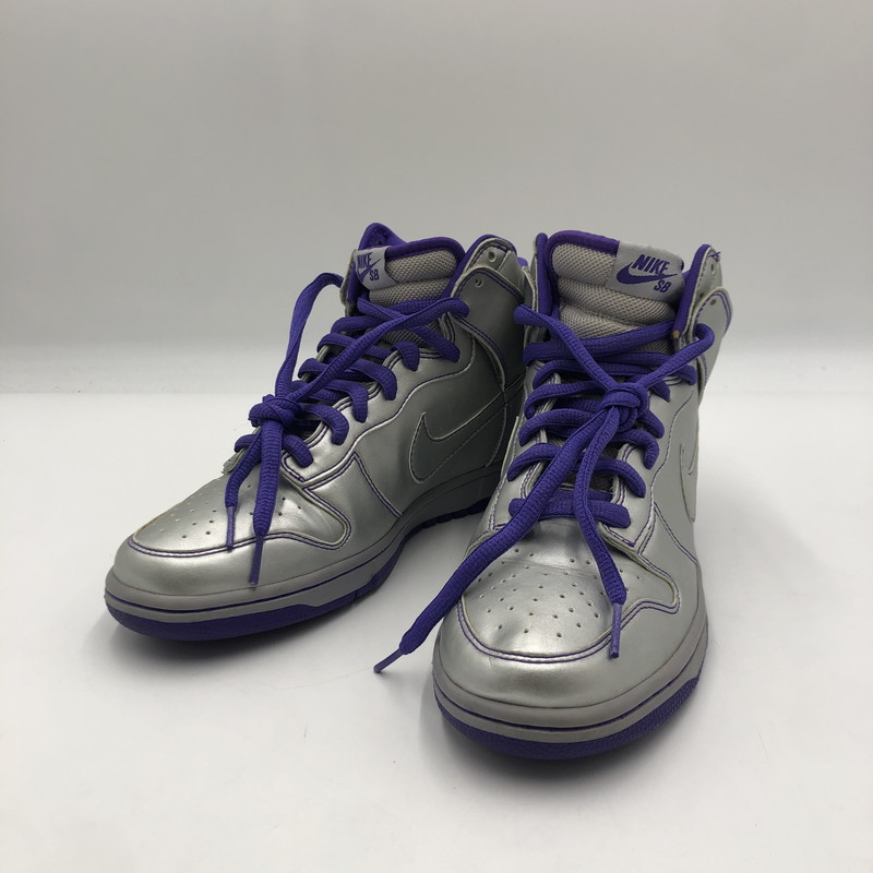 百貨店SALE 20%OFF~【中古品】【メンズ】NIKE SB ナイキ スケートボーディング × Dinosaur Jr ダイナソー お坊っちゃん DUNK HIGH PREMIUM 313171-003 ダンクハイ 割り増し金 スニーカー 160-250727-KS-01-tei 色つや：METALLIC SILVER/METALLIC SILVER 生生世世Net店