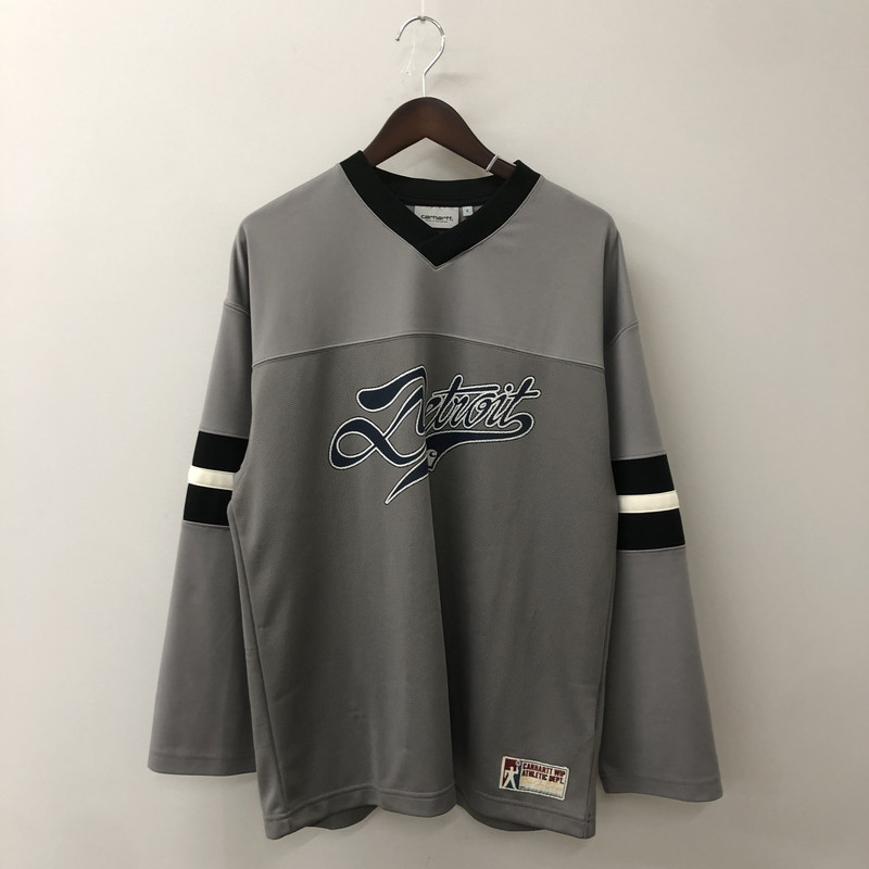 百貨店SALE 20%OFF~【中古品】【メンズ】  Carhartt WIP 鉄道車両ハート形 ワークインプログレス L/S DETROIT MESH T-SHIRT I034620 ロング衣袂 自動車の街 メッシュ ティーシャツ 長袖 トップス 145-250729-yo-18-tei 大いさ：S 色合い：薄墨色 生生世世Net店