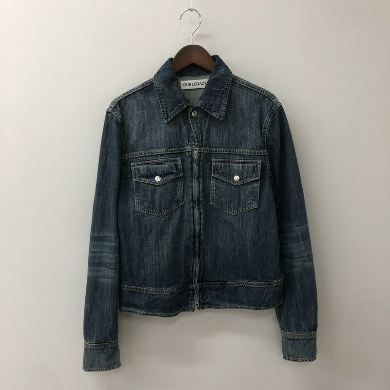 限界価格！【新品】OUR LEGACY 24AW TRUCKER JACKET OUR LEGACY - TRACK JACKET Black Canvas Jersey | River