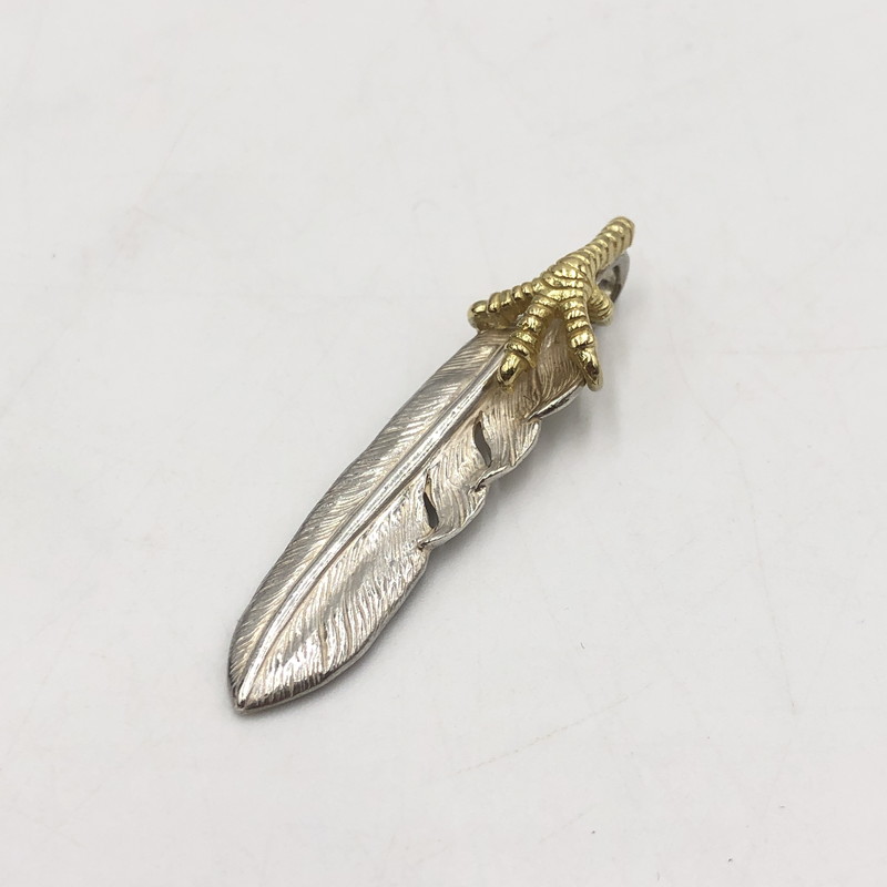 百貨店SALE 20%OFF~【中古品】【メンズ】  TADY＆KING タディアンドキング SV羽根爪K18 M大いさ tkgh-074m 右向き 添え物 シャンデリヤいの一番 原住民宝飾品 191-250817-kk-06-tei 色合い：しろがね色 生生世世Net店