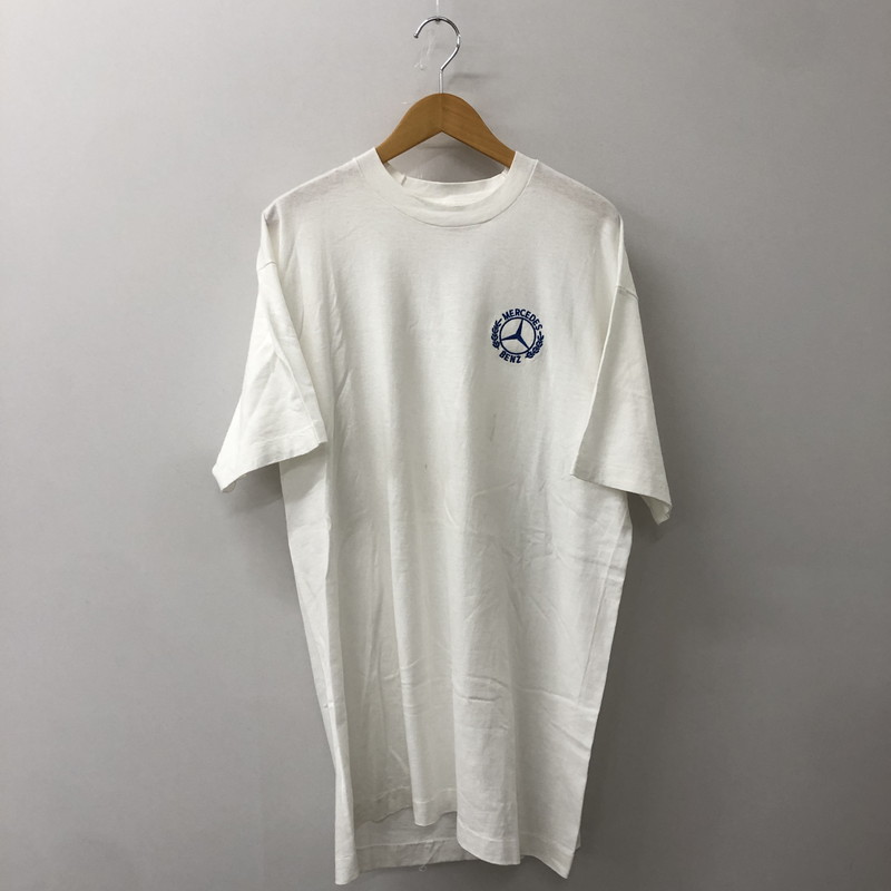 【中古品】【メンズ】  FRUIT OF THE LOOM フルーツオブザルーム MERCEDES BENZ LOGO S/S T-SHIRT メルセデスベンツ ロゴ ショートスリーブ Tシャツ 半袖 トップス 145-250818-KS-11-tei サイズ：XL カラー：ホワイト 万代Net店