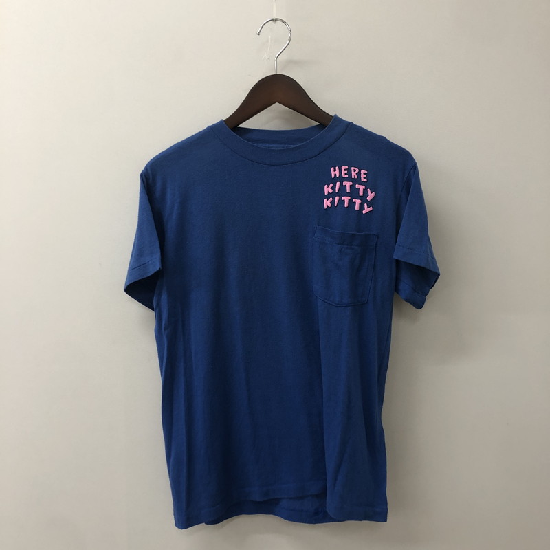 百貨店SALE 20%OFF~【中古品】【メンズ】  TOPHALE トップヘール 80\u0027s HERE KITTY KITTY S/S TEE SHIRT VINTAGE 80年月日 ヒア キティキティ 遊撃手衣袂 ティーシャツ トップス 半袖 ヴィンテージ 145-250905-ts-25-tei 大いさ：M 色合い：青碧 生生世世Net店