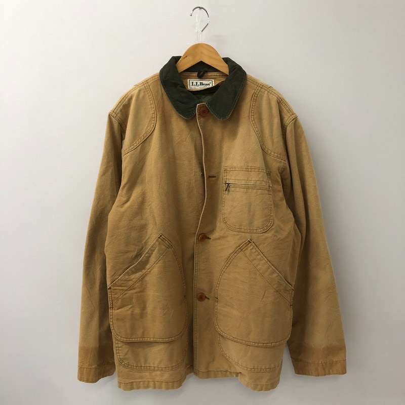 【中古品】【メンズ】 L.L.Bean エルエルビーン 80's DUCK HUNTING JACKET VINTAGE 80年代 ダック生地 ハンティングジャケット アウター ヴィンテージ ※ライナー付属 144-250909-nm-08-tei サイズ：サイズ不明（およそM～L） カラー：ブラウン系 万代Net店