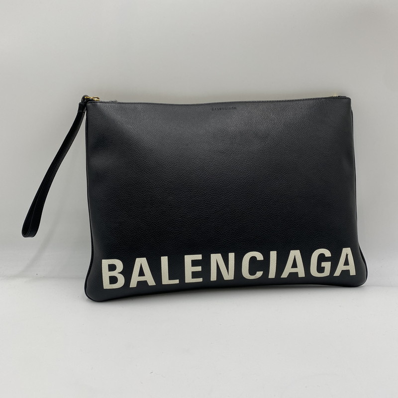 バレンシアガ　ブラック セカンドバッグ 中古・古着通販】BALENCIAGA (バレンシアガ) セカンドバッグ