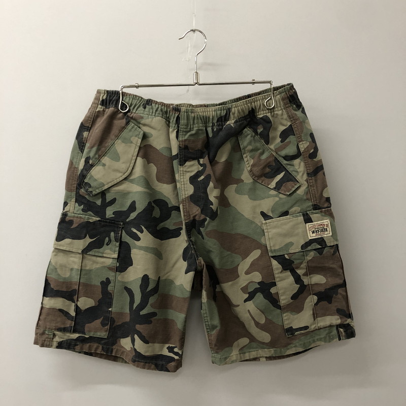 【中古品】【メンズ】 STUSSY ステューシー RIPSTOP CARGO BEACH SHORTS 112297 リップストップ カーゴ ビーチ ショーツ ボトムス ハーフパンツ ショートパンツ 153-250918-yo-26-tei サイズ：M カラー：カモ 万代Net店