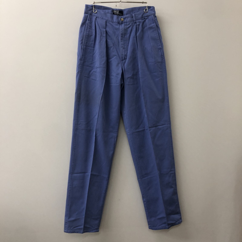 【中古品】【メンズ】 Polo by Ralph Lauren ポロバイラルフローレン 90's POLO CHINO COTTON PANTS 022-5-PPRL-CM-0704 90年代 ポロチノ コットンパンツ ボトムス 158-250919-yo-10-tei サイズ：33 カラー：ブルー系 万代Net店