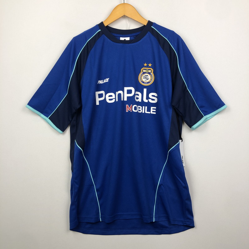 百貨店SALE 20%OFF~【中古美品】【メンズ】 PALACE 九重の天 PEN PALS JERSEY P26ES053 ペンパルズ ティーシャツ 半袖 トップス サッカーゲームシャツ 142-250924-KS-10-tei 大いさ：M 色合い：青碧 生生世世Net店