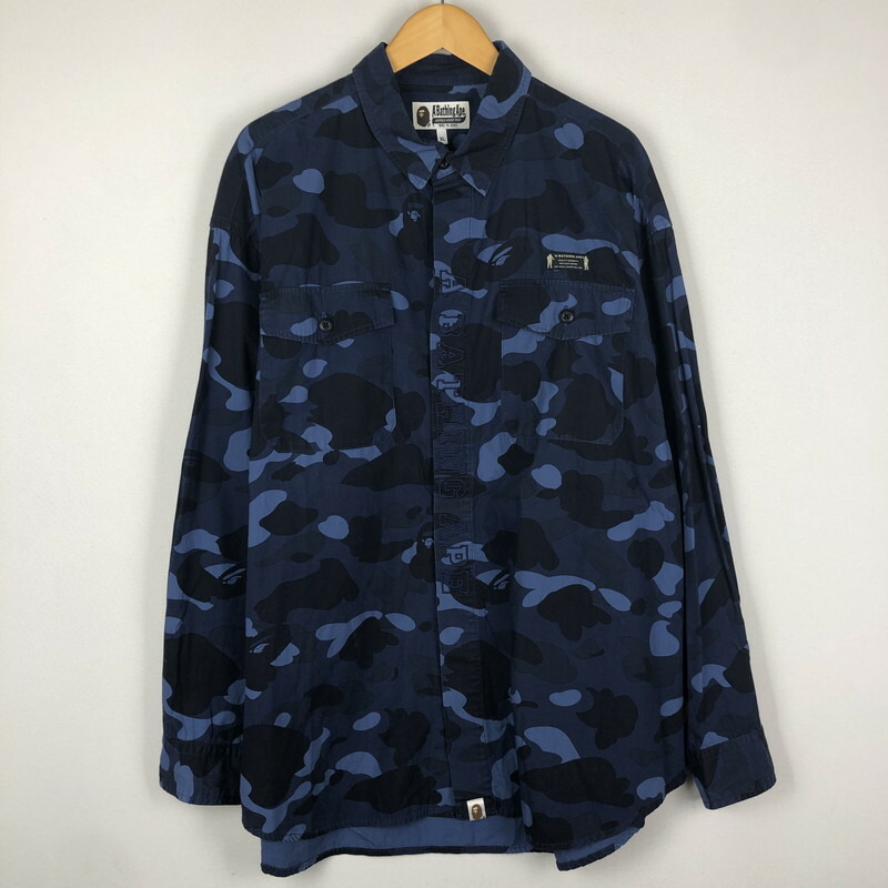 美品　APE エイプ ラガーシャツ 長袖　サイズM 美品 APE エイプ ラガーシャツ 長袖 サイズM