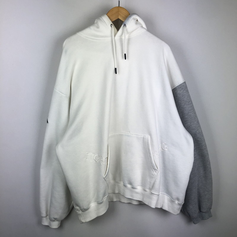 【中古品】【メンズ】  TIGHTBOOTH タイトブース × KILLER BONG キラーボング 別注 コラボ CYBORG HOODIE サイボーグ フーディ トップス プルオーバーパーカー 142-251005-ts-05-tei サイズ：XL カラー：ホワイト 万代Net店