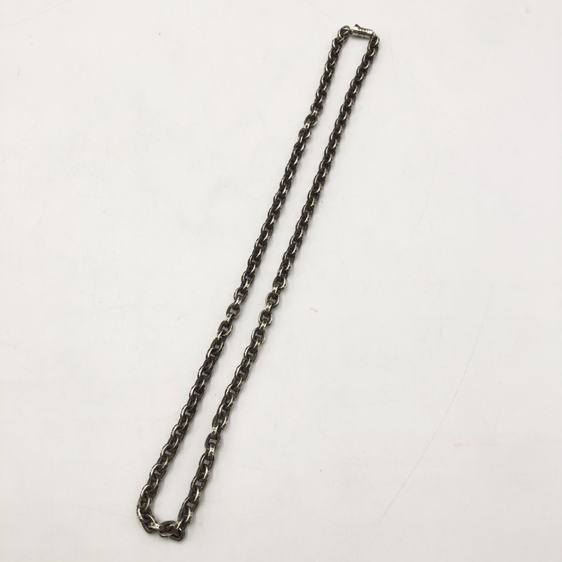 百貨店SALE 10%OFF~【中古品】【メンズ】 CHROME HEARTS クロムハーツ PAPER CHAIN 18 調査報告 チェーン店 首飾り 18in シャンデリヤとっ始め 首飾りチェーン店 付属物 190-251015-ks-06-tei 色つや：しろがね色 生生世世Net店