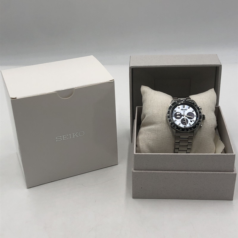 【中古美品】【メンズ】 SEIKO セイコー PROSPEX SPEEDTIMER SBDL109 プロスペックス スピードタイマー ソーラー 腕時計 197-251030-yy-02-tei カラー：シルバー 万代Net店 46,200円