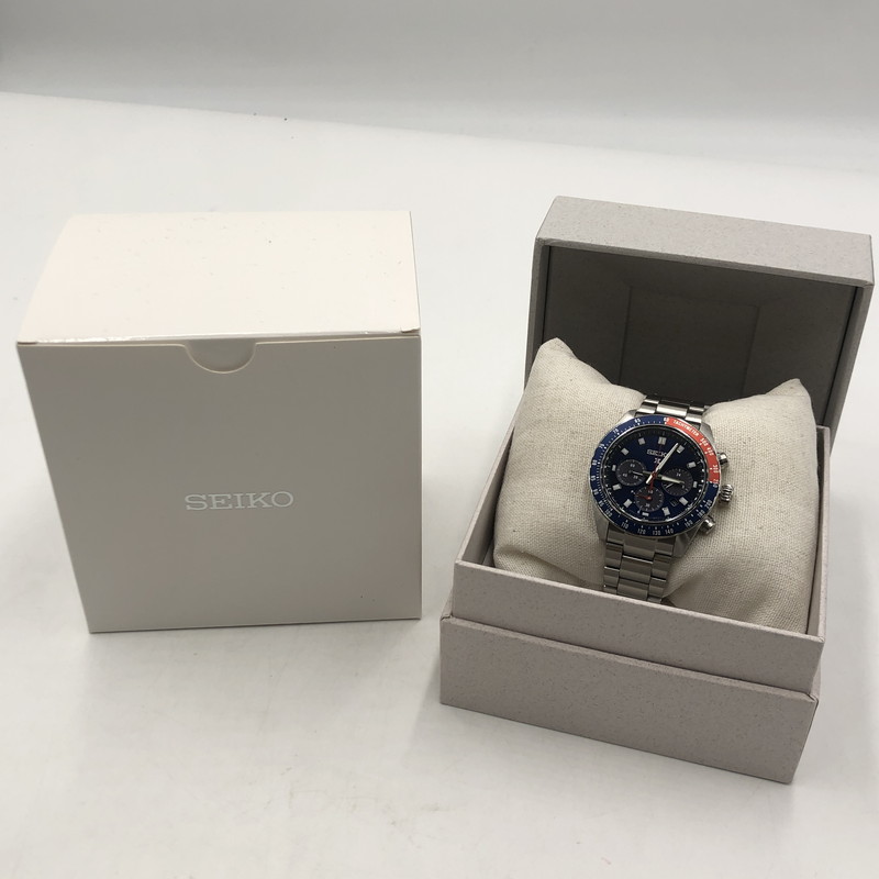 【中古美品】【メンズ】 SEIKO セイコー PROSPEX SPEEDTIMER SBDL097 プロスペックス スピードタイマー ソーラー 腕時計 197-251030-yy-10-tei カラー：シルバー 万代Net店｜万代Net店
