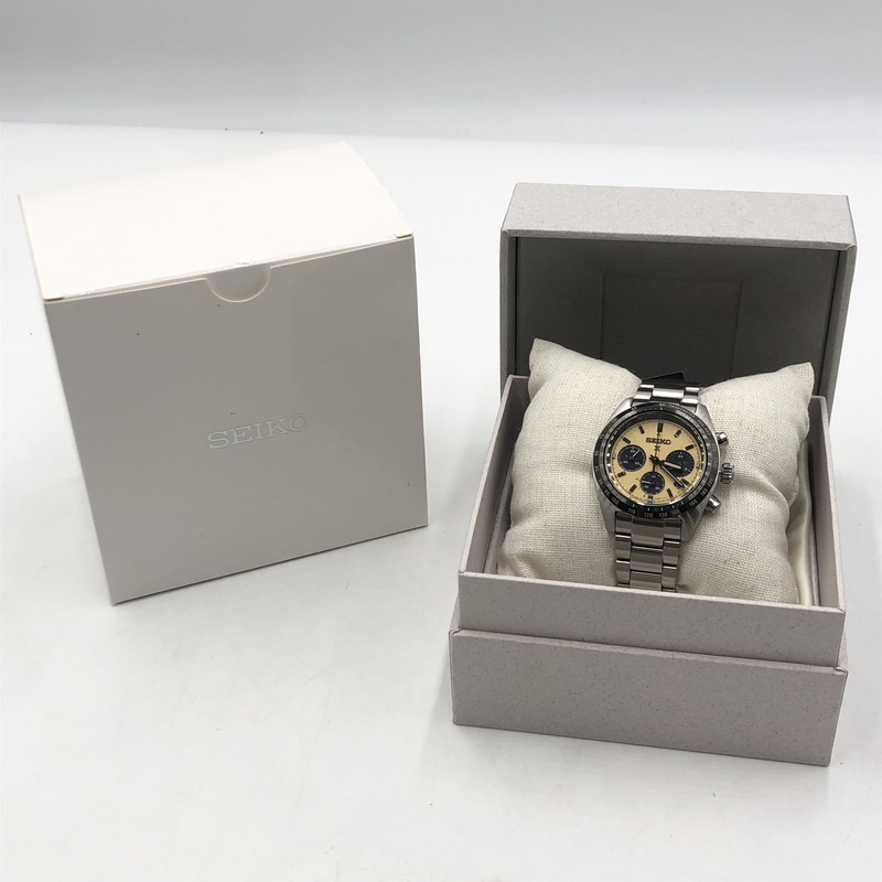 【中古美品】【メンズ】 SEIKO セイコー PROSPEX SPEEDTIMER SBDL089 プロスペックス スピードタイマー ソーラー 腕時計 197-251030-yy-05-tei カラー：シルバー 万代Net店｜万代Net店