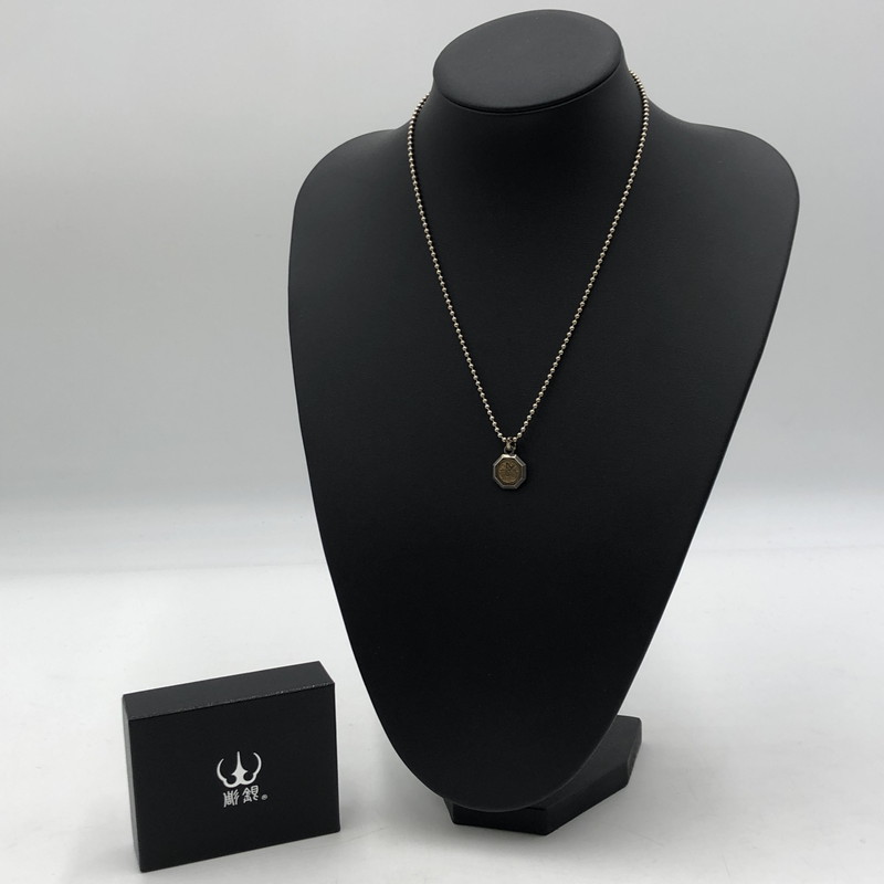 百貨店SALE 20%OFF~【中古品】【メンズ】  HORIGIN 彫銀 K18 SILVER PENDANT TOP K18 しろがね色 家紋シャンデリヤ小 蝶 佩び物 192-251106-ts-16-tei 色合い：しろがね色 未来永劫Net店
