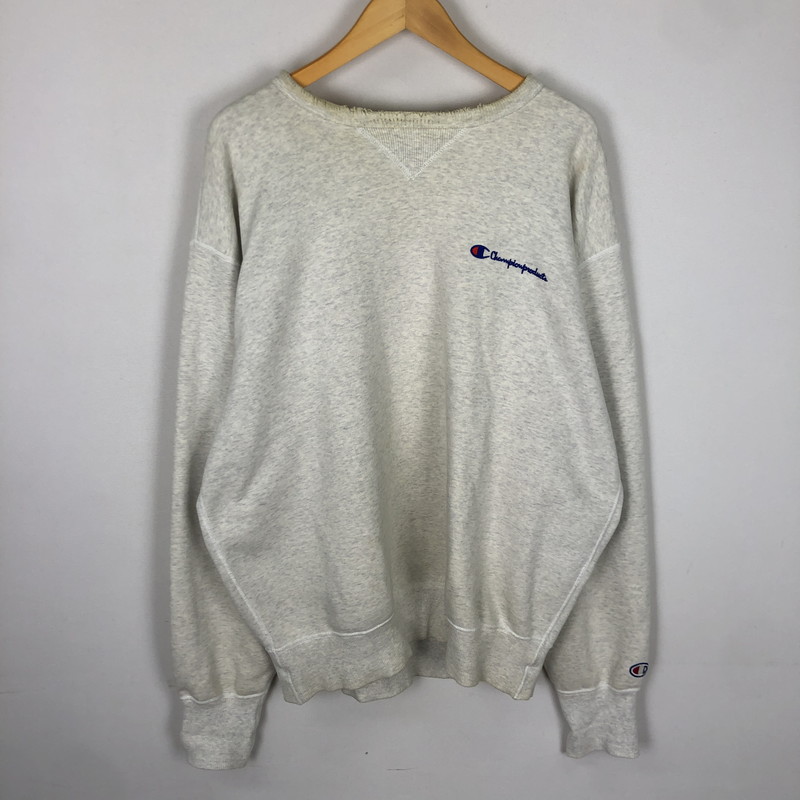 百貨店SALE 20%OFF~【現況乗り合い船品】【メンズ】 Champion はやりっ児 80\u0027s L/S LOGO SWEAT VINTAGE CS1102 80年月日 ロング捩り ロゴタイプ 汗水 長袖 トップス 調教師 145-251106-ks-18-tei 大きさ：X0 色合い：白いこと 未来永劫Net店
