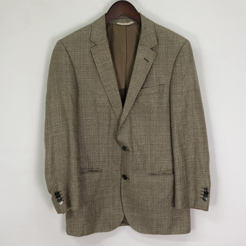 【中古品】【メンズ】 HUGO BOSS ヒューゴボス REDA WOOL LINEN JACKET レダ ウール リネン ジャケット ライトアウター 141-251126-ks-06-tei サイズ:46 カラー:ベージュ 万代Net店