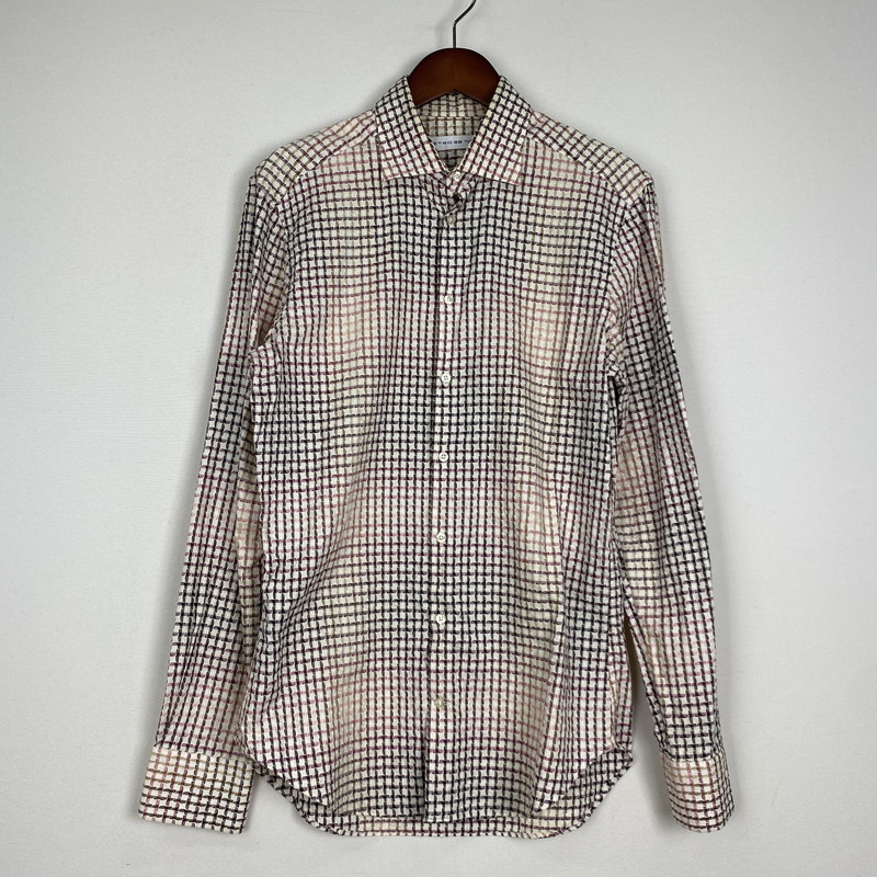 【中古品】【メンズ】 ETRO エトロ GRADATION L/S SHIRT グラデーション ロングスリーブ シャツ 長袖 トップス 141-251127-yo-09-tei サイズ:39 カラー:マルチ 万代Net店