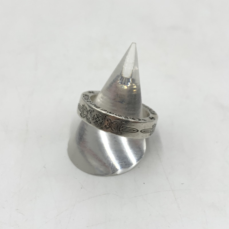 百貨店SALE 10%OFF~【中古品】【メンズ】 CHROME HEARTS クロムハーツ 6粍 SPACER DAGGER 6粍スペーサー ダガー 付属物 輪っか 指環 190-251204-ts-02-tei 色つや：しろがね色 19号 生生世世Net店