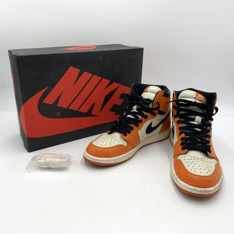 【中古品】【メンズ】 NIKE ナイキ AIR JORDAN 1 RETRO HIGH REVERSE SHATTERED BACKBOARD 555088-113 エアジョーダン 1 レトロ スニーカー 靴 160-251204-ts-09-tei サイズ：28ｃｍ カラー：オレンジ 万代Net店