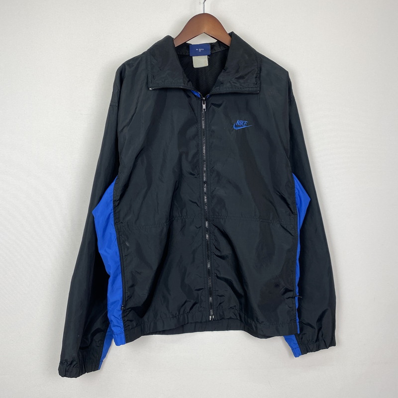 【中古品】【メンズ】 NIKE ナイキ 80's STANDNECK ZIP UP JACKET VINTAGE 80年代 スタンドネック ジップアップ ジャケット ライトアウター ヴィンテージ 148-251205-yo-02-tei サイズ:L カラー:ブラック 万代Net店