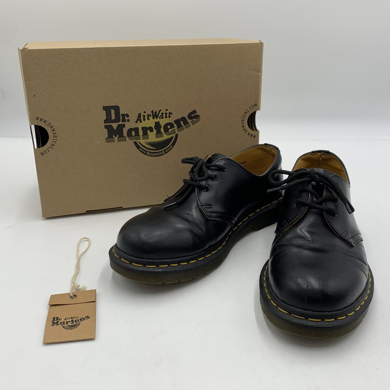 百貨店SALE 20%OFF~【中古品】【メンズ】 Dr.Martens お医者さんマーチン 3EYE BOOTS 1461 スリー 大広間 ブーツ 靴 ローカットシューズ なめし革 164-251209-ts-07-tei 大いさ：US7 色合い：黒いこと 生生世世Net店