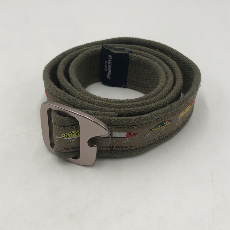 【中古品】【メンズ】 BISON DESIGNS バイソンデザインズ × STABRIDGE スタブリッジ 別注 コラボ BBQ BELT BBQ ベルト アクセサリー 服飾雑貨 USA製 205-251214-yy-03-tei サイズ：L カラー：マルチカラー 万代Net店