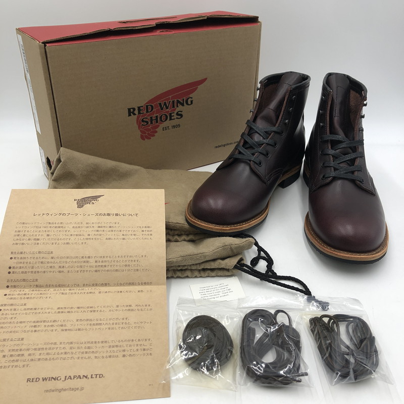 百貨店SALE 10%OFF~【中古品】【メンズ】 RED WING レッドウィング BECMAN BOOT MADE IN USA 9419 ベックマンブーツ 靴 細工物ブーツ レースアップブーツ 亜米利加製 164-260107-ko-06-tei 大いさ：28cn 色合い：黒いこと桜んぼう 生生世世Net店