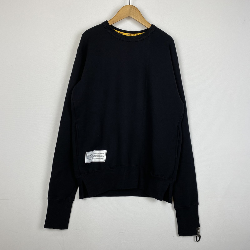 【中古品】【メンズ】 beauty:beast ビューティー：ビースト PRIMO CREWNECK SWEAT BB32004 プリモ クルーネック スウェット 長袖 トップス トレーナー 142-260108-ks-08-tei サイズ：M カラー：BLACK 万代Net店