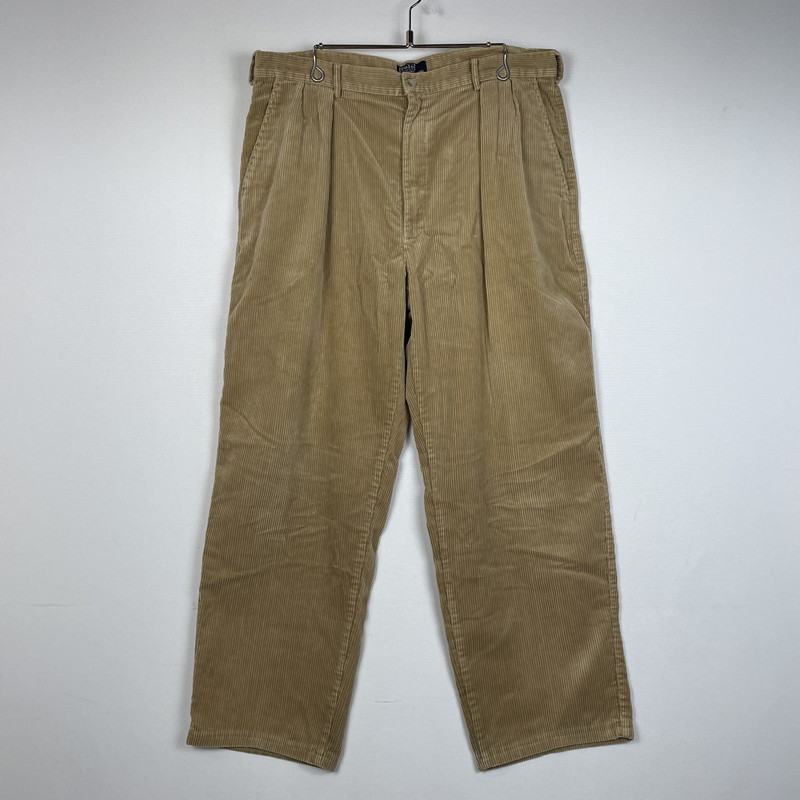 グッドサイズ！90s ポロバイラルフローレン コーデュロイトラウザー 太