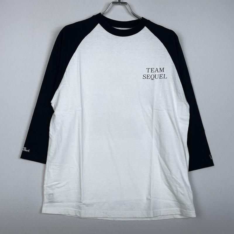 百貨店SALE 10%OFF~【中古品】【メンズ】  SEQUEL シークエル 24AW SIMPSONS PRINT RAGLAN L/S TEE WE-24AW-TSC-01 シンプソンズ 刷り上げる ラグラン ロング捩り プルオーバー 長袖 トップス 142-260114-yy-22-tei 大きさ：S 色つや：黒いこと 生生世世Net店