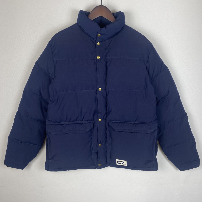 【中古品】【メンズ】 CAMP7 キャンプセブン 70~80's DOWN JACKET VINTAGE 70~80年代 ダウンジャケット アウター USA製 ヴィンテージ 144-260123-yy-05-tei サイズ：M カラー：ネイビー 万代Net店