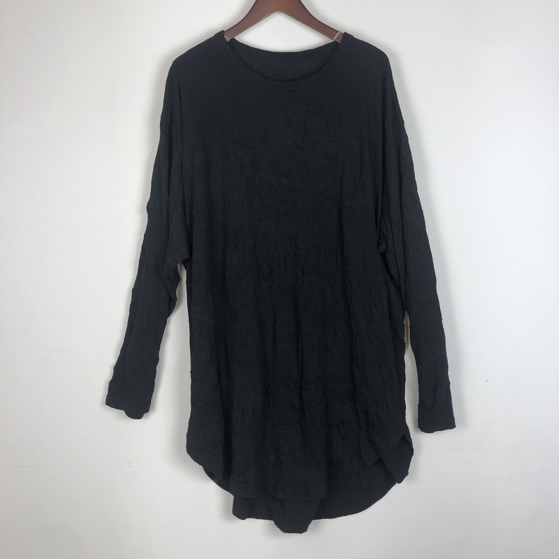 百貨店SALE 10%OFF~【中古品】【レディース】Ground Y 地べた ワイ CATCH WASHER HEM ROUND JUMBO T-SHIRT LONG SLEEVES GA-T06-042 つかみ取る 洗濯機 ヘムラウンド ジャンボ プルオーバー 長袖 140-260126-ks-01-tei 大きさ：3 色合い：黒いこと 未来永劫Net店