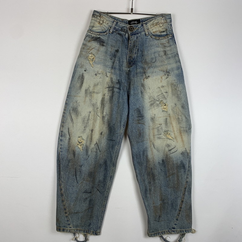 【中古品】【メンズ】 SKOOT スクート MECHANIC DENIM PANTS メカニック デニムパンツ ボトムス ジーンズ ダメージ加工 152-260129-ko-35-tei サイズ：S カラー：インディゴ 万代Net店 28,600円