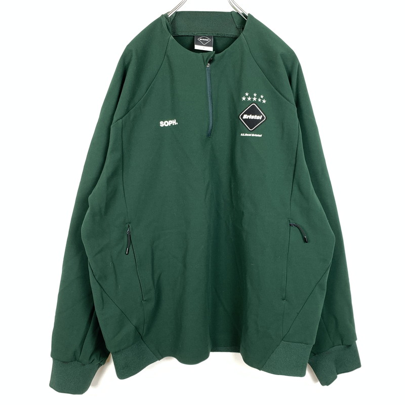 【中古品】【メンズ】 F.C.R.B. エフシーアールビー 25SS PDK HALF ZIP TOP JERSEY FCRB-250032 ハーフジップ トップ アウター ジャージ プルオーバー 142-260204-ko-06-tei サイズ：L カラー：グリーン 万代Net店