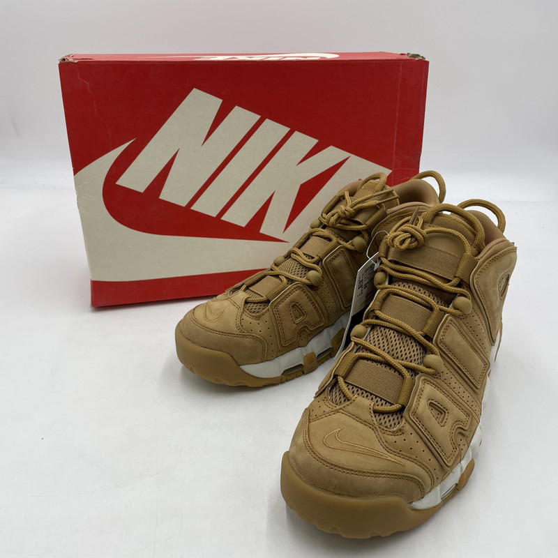 【中古品】【メンズ】 NIKE ナイキ AIR MORE UP TEMPO '96 PRM PREMIUM FLAX AA4060-200 エア モア アップテンポ 96 プレミアム フラックス スニーカー シューズ 靴 160-260206-yo-14-tei カラー：キャメル 万代Net店