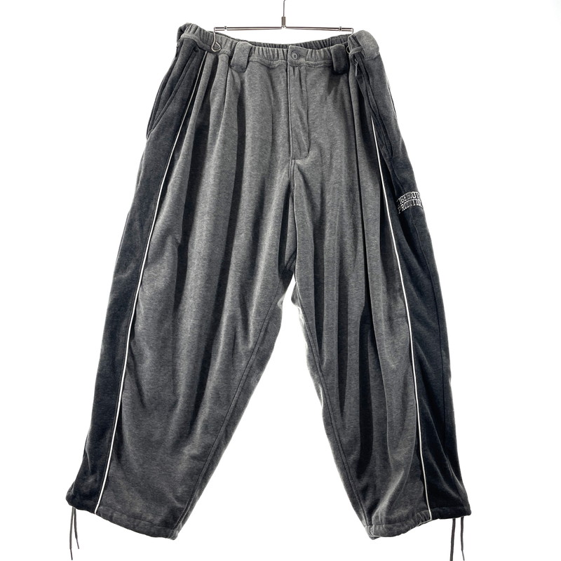 【中古品】【メンズ】 VELOUR PIPING BALLOON PANT FW25-B05 ベロア パイピング バルーン パンツ ボトムス 153-260211-yo-19-tei サイズ：XL カラー：グレー 万代Net店